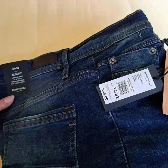 KENNETH COLE Jean SLIM FIT 34 X 32 LOW RISE WAIST - Picture 10 of 10